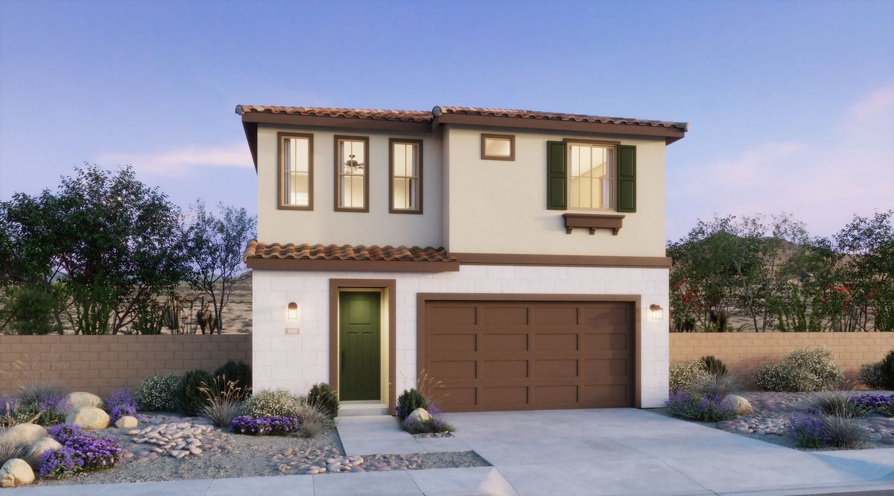Representative exterior photo of a completed home built from the 1 by Risewell Homes in Bella Storia, Gilbert, AZ (Image 2).