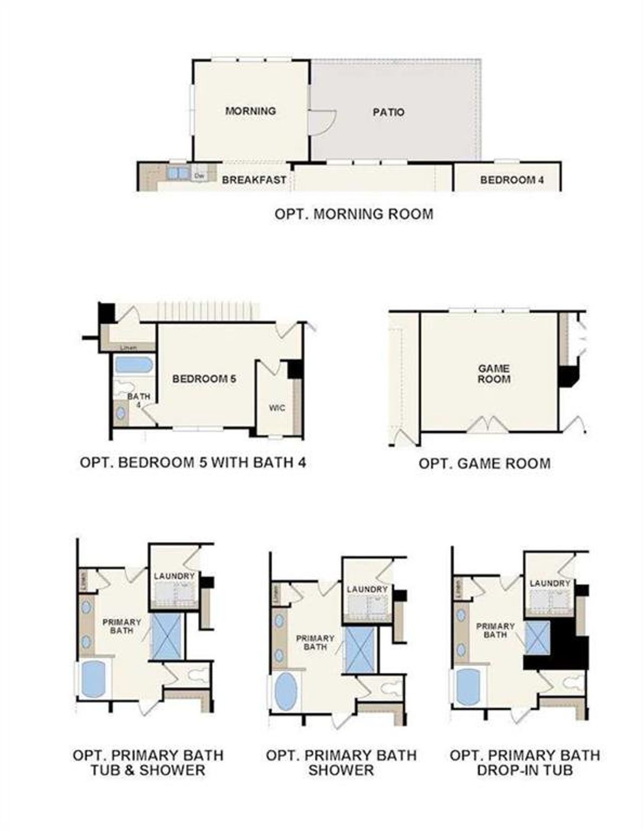 2D floor plan layout of this home in Oakhurst Manor, McDonough, GA (Image 2).