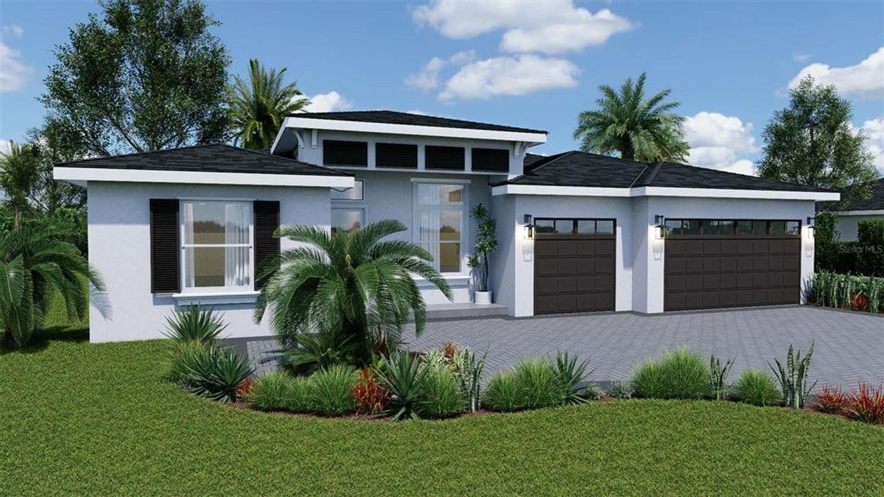 Front exterior of a new home in , Apopka, FL, highlighting curb appeal (Image 2).