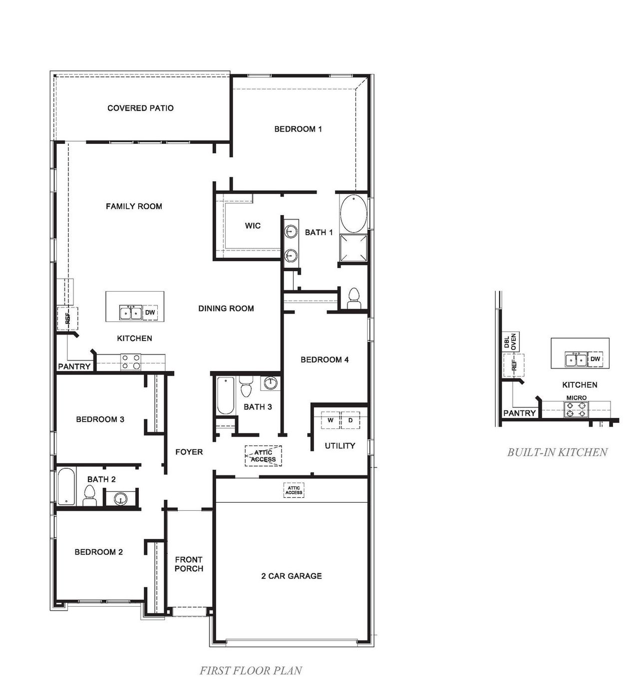2D floor plan layout for the LORENZO by D.R. Horton in Harvest Green, Richmond, TX (Image 2). 2D floor plan layout for the LORENZO by D.R. Horton in Harvest Green, Richmond, TX (Image 2).