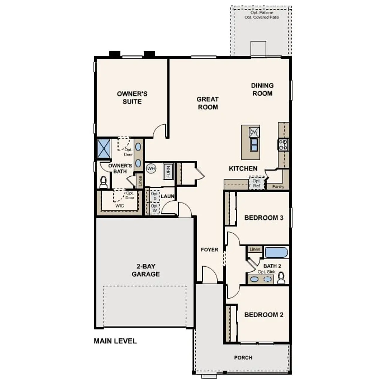 2D floor plan layout of this home in The Aurora Highlands, Aurora, CO (Image 2). 2D floor plan layout of this home in The Aurora Highlands, Aurora, CO (Image 2).