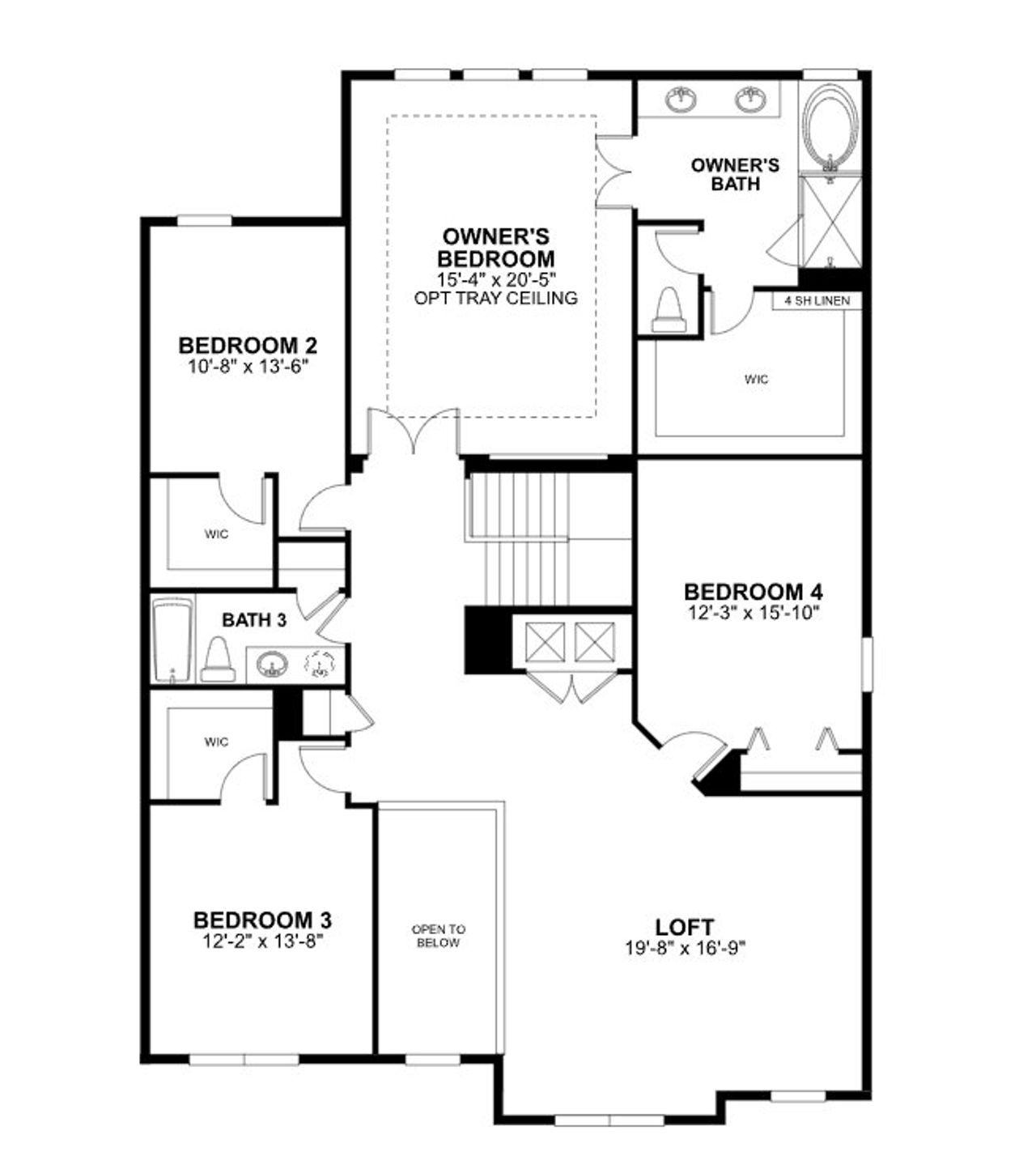 2D floor plan layout of this home in Estates at Rivercrest, Sanford, FL (Image 2). 2D floor plan layout of this home in Estates at Rivercrest, Sanford, FL (Image 2).