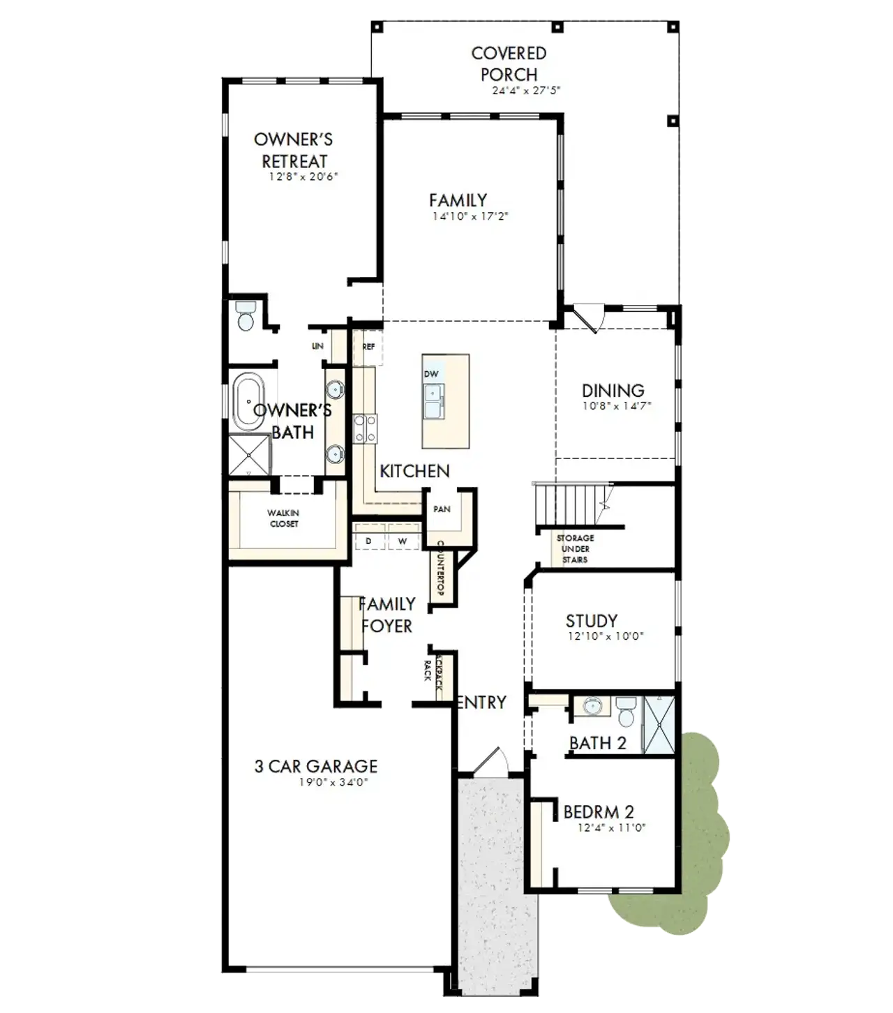 2D floor plan layout of this home in Bridgeland Central: Emerald Heights - Enclave Collection, Cypress, TX (Image 2). 2D floor plan layout of this home in Bridgeland Central: Emerald Heights - Enclave Collection, Cypress, TX (Image 2).