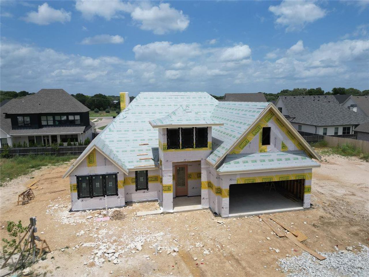In-progress construction of a new home in , Woodway, TX (Image 2).