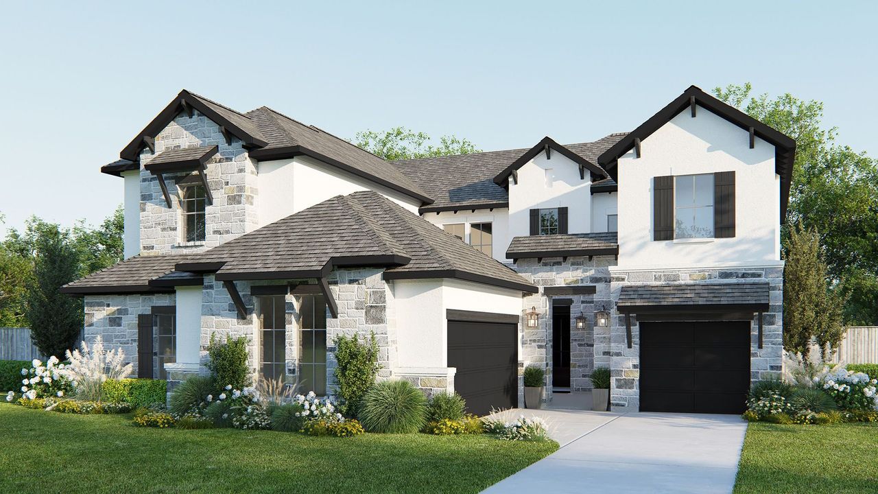 2D floor plan layout for the 650A by Britton Homes in Star Trail 76', Prosper, TX (Image 2). 2D floor plan layout for the 650A by Britton Homes in Star Trail 76', Prosper, TX (Image 2).