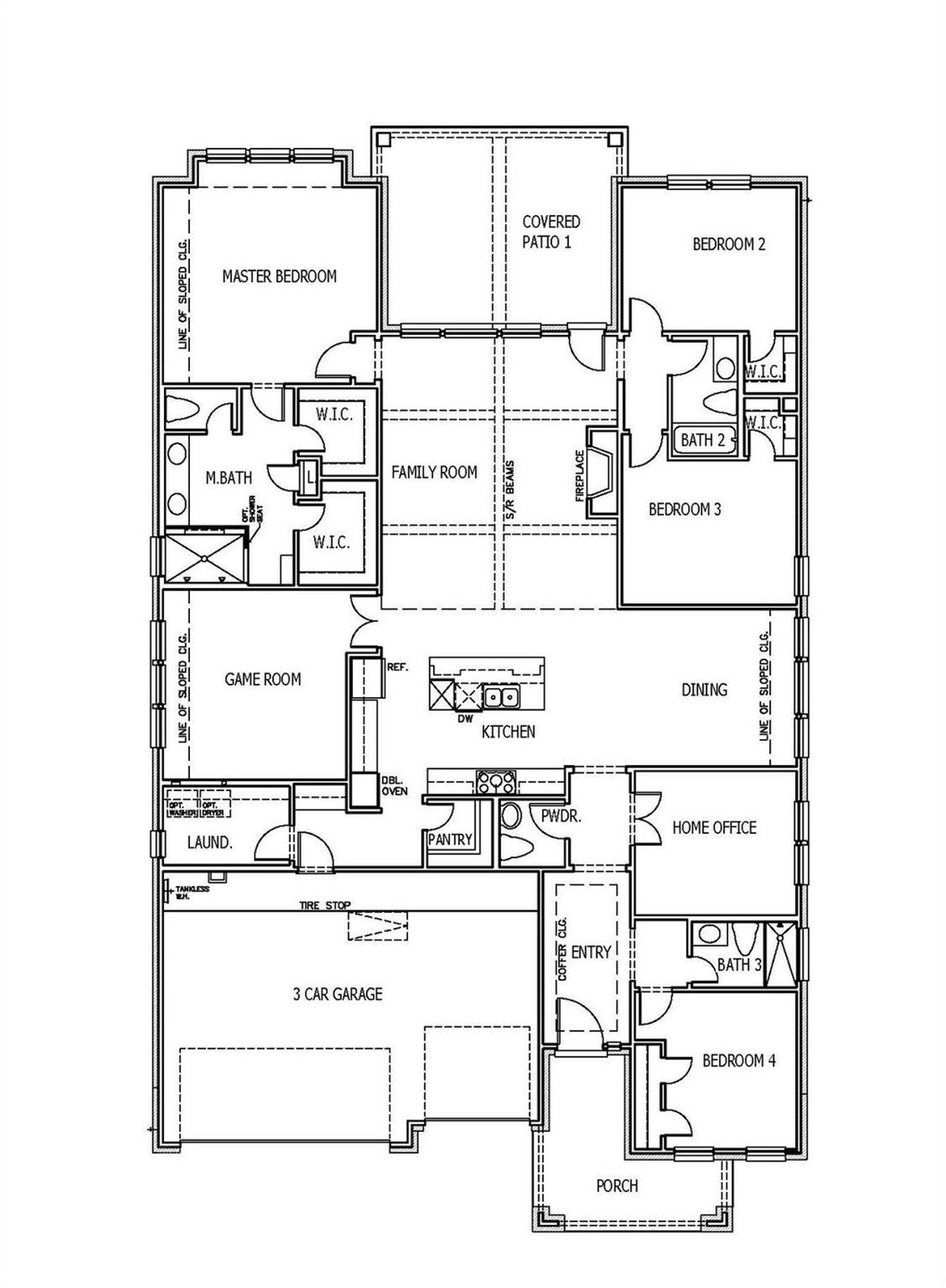 2D floor plan layout of this home in Santa Rita Ranch, Liberty Hill, TX (Image 2). 2D floor plan layout of this home in Santa Rita Ranch, Liberty Hill, TX (Image 2).