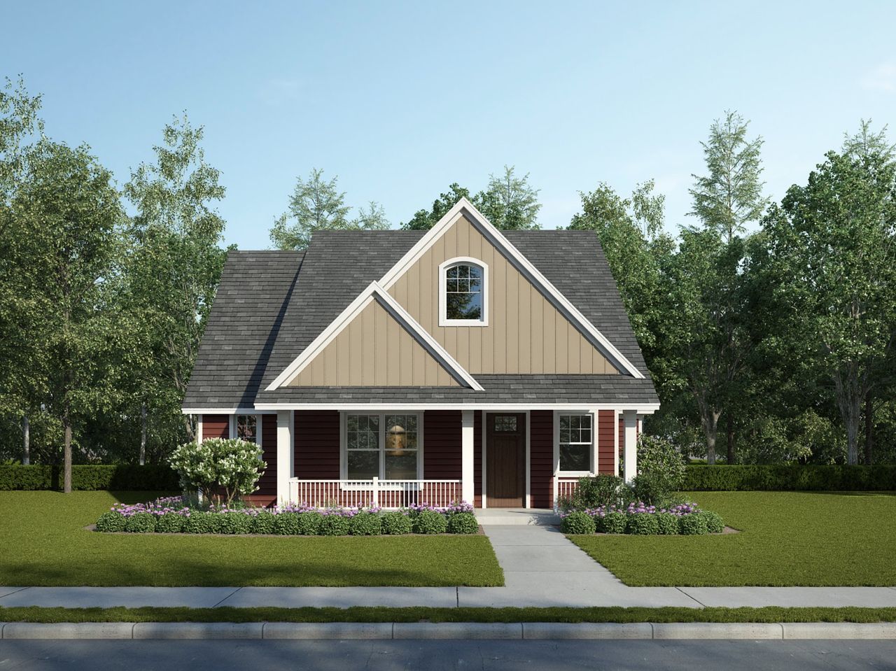 Representative exterior photo of a completed home built from the Nicklas by Heritage Towne in Heritage Towne, Midlothian, TX (Image 2).