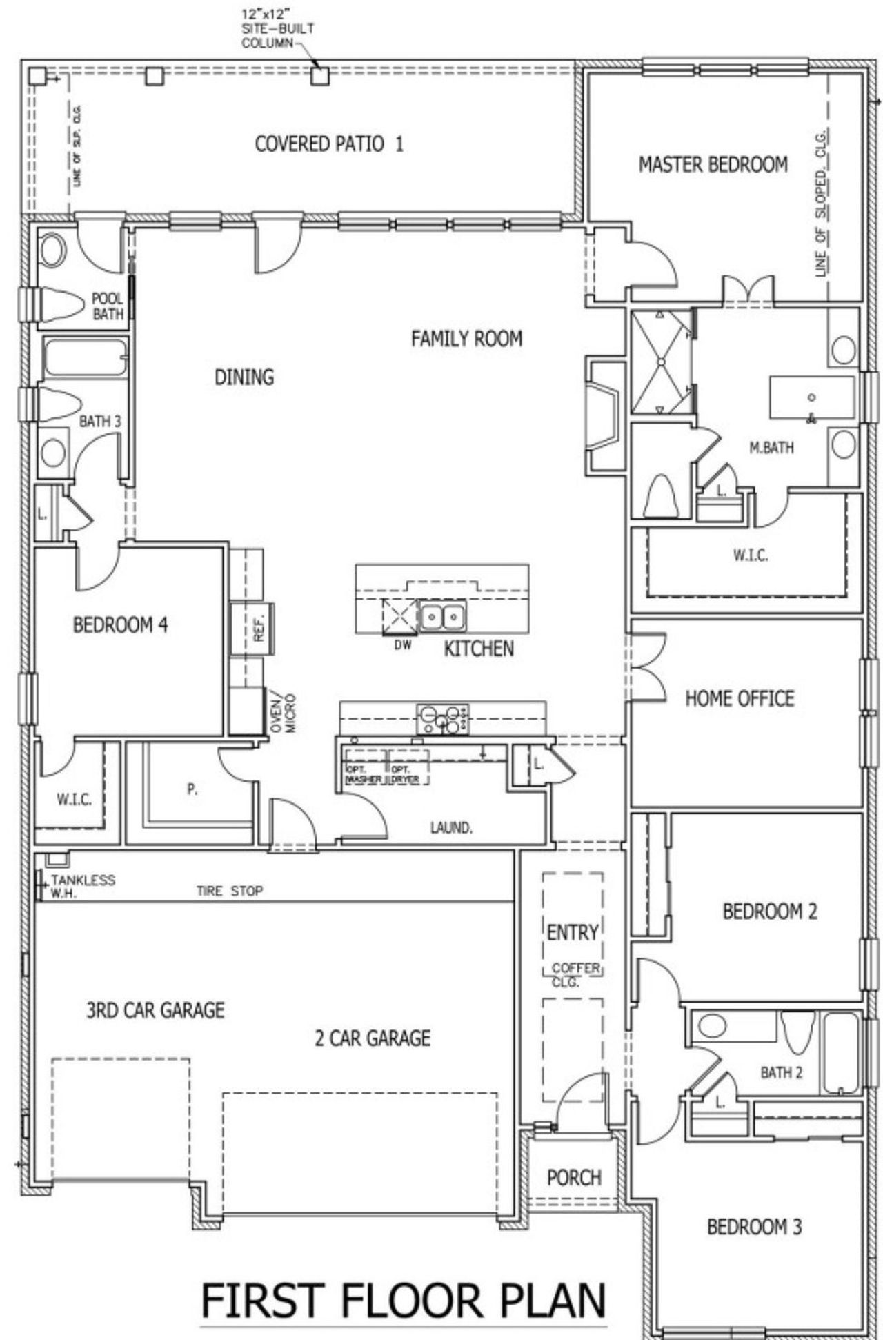 2D floor plan layout of this home in Esperanza, Boerne, TX (Image 2).
