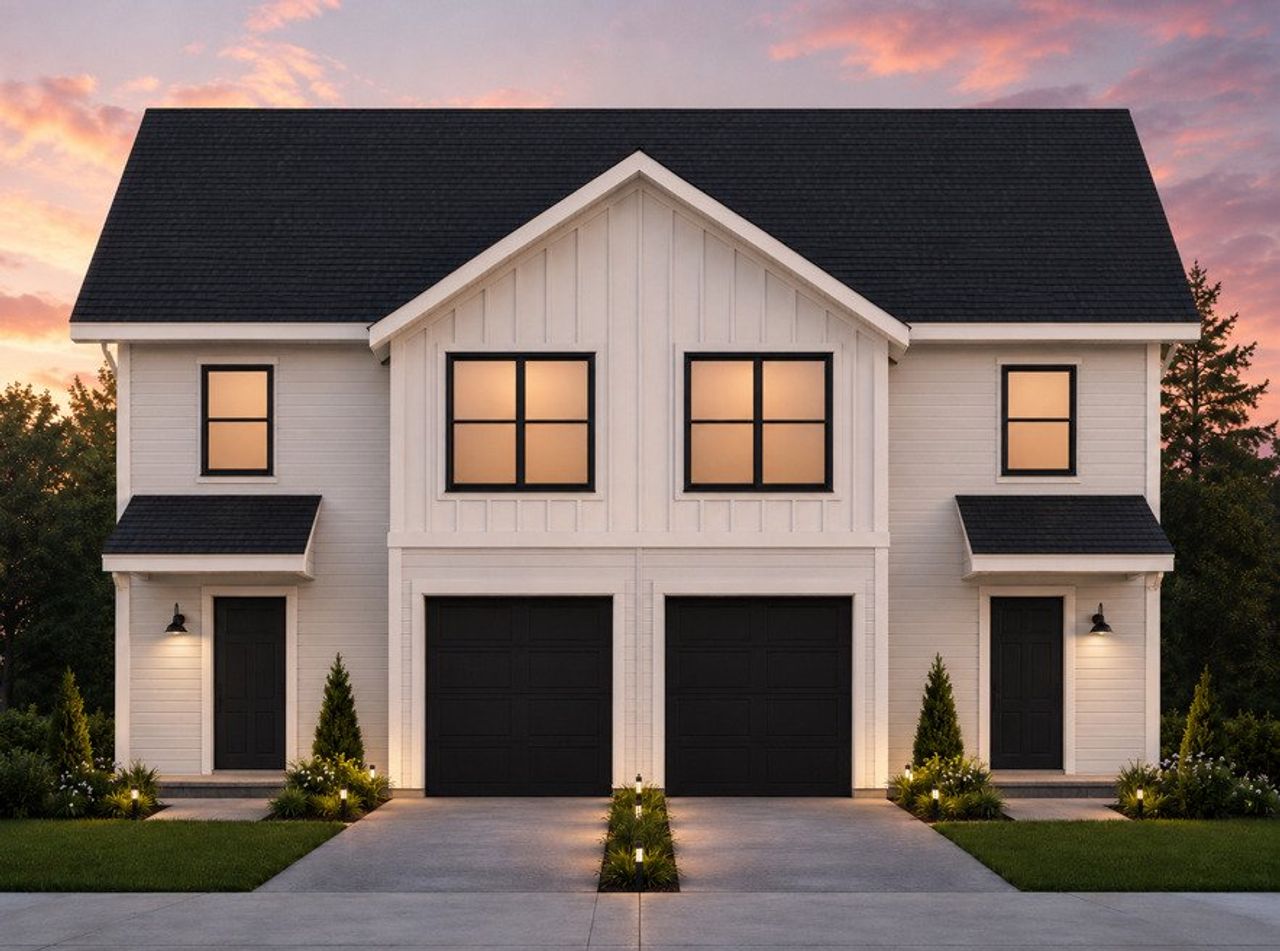 Representative exterior photo of a completed home built from the TH Cypress by National HomeCorp in Charlotte New Homes, Charlotte, NC (Image 2).