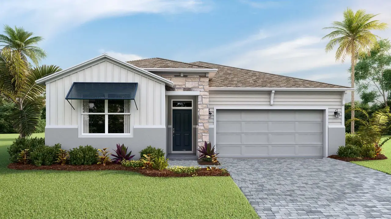 Representative exterior photo of a completed home built from the Clifton by D.R. Horton in Star Farms at Lakewood Ranch, Bradenton, FL (Image 2).