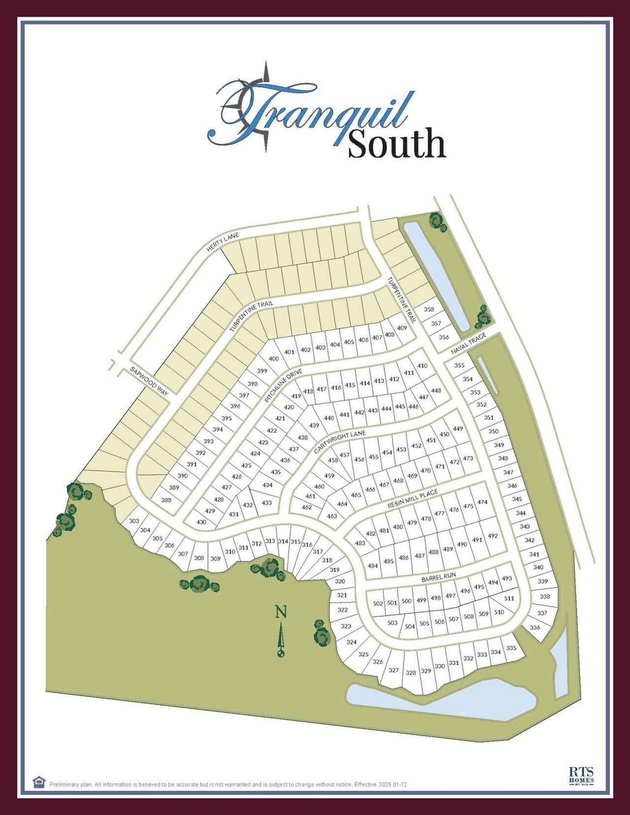 2D floor plan layout of this home in Tranquil South, Hinesville, GA (Image 2).