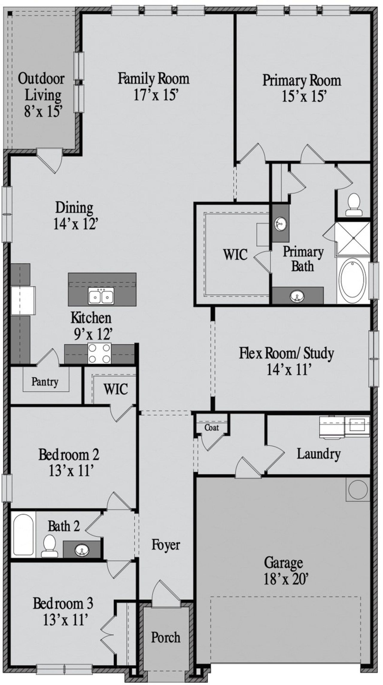 2D floor plan layout of this home in Elevon, Lavon, TX (Image 2). 2D floor plan layout of this home in Elevon, Lavon, TX (Image 2).