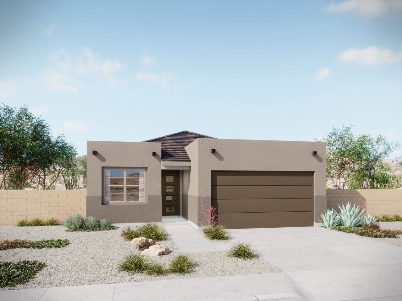 Representative exterior photo of a completed home built from the Brandy by Mattamy Homes in Silverbell Ridge, Tucson, AZ (Image 2).
