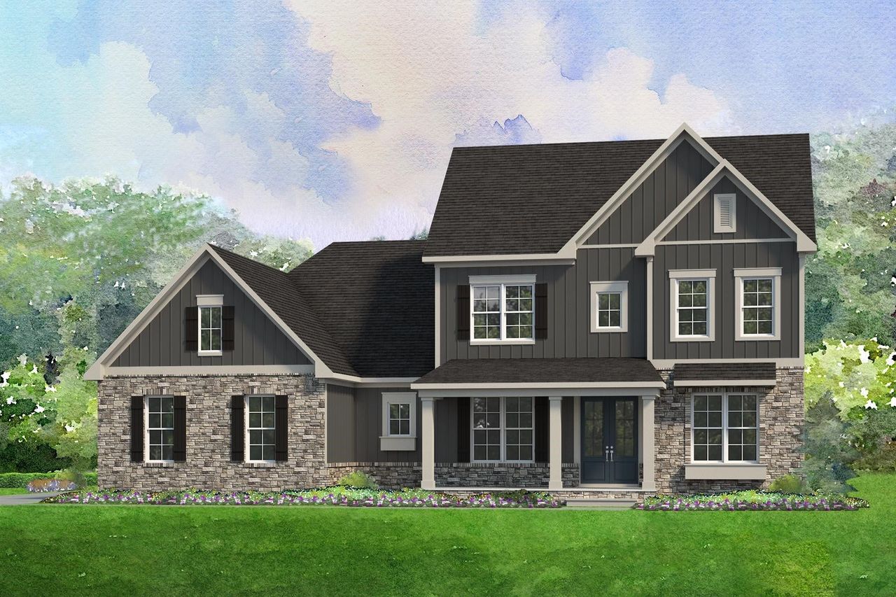 Representative exterior photo of a completed home built from the Paxton by Niblock Homes in Cordera, Concord, NC (Image 2).