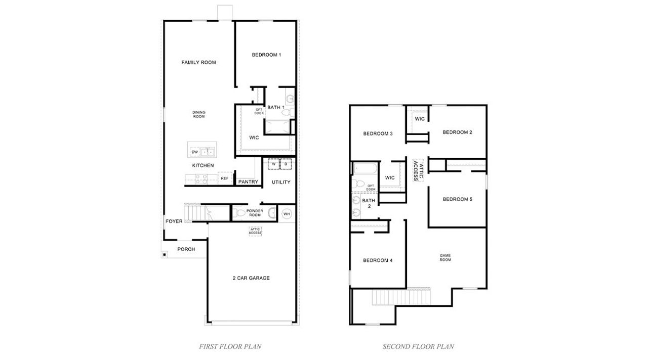 2D floor plan layout of this home in Preserve at Medina, Von Ormy, TX (Image 2). 2D floor plan layout of this home in Preserve at Medina, Von Ormy, TX (Image 2).