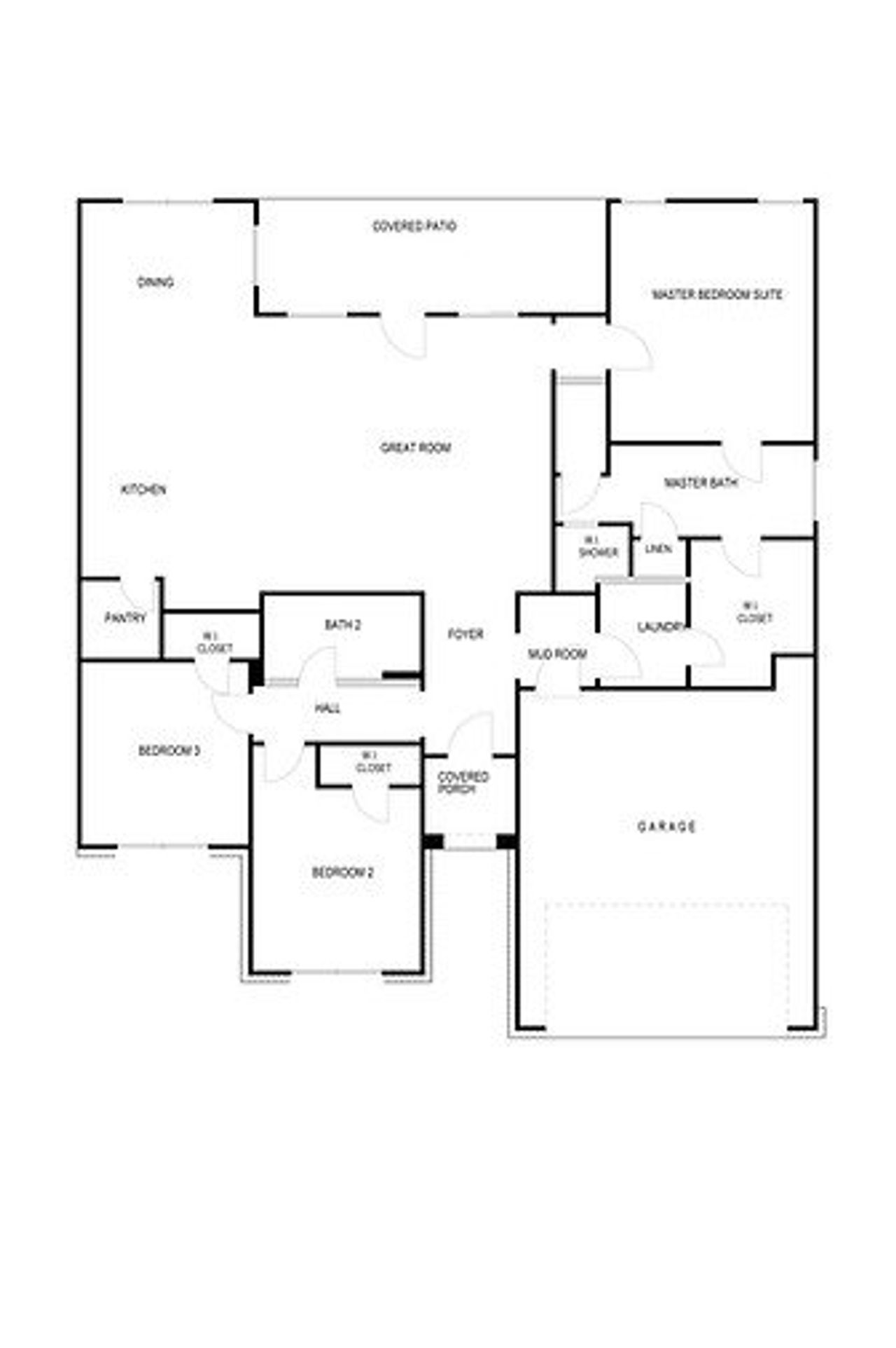 2D floor plan layout for the The Walnut by Neiman-Foster Homes and Construction in The Enclave at Barton Creek Lakeside, Spicewood, TX (Image 2). 2D floor plan layout for the The Walnut by Neiman-Foster Homes and Construction in The Enclave at Barton Creek Lakeside, Spicewood, TX (Image 2).