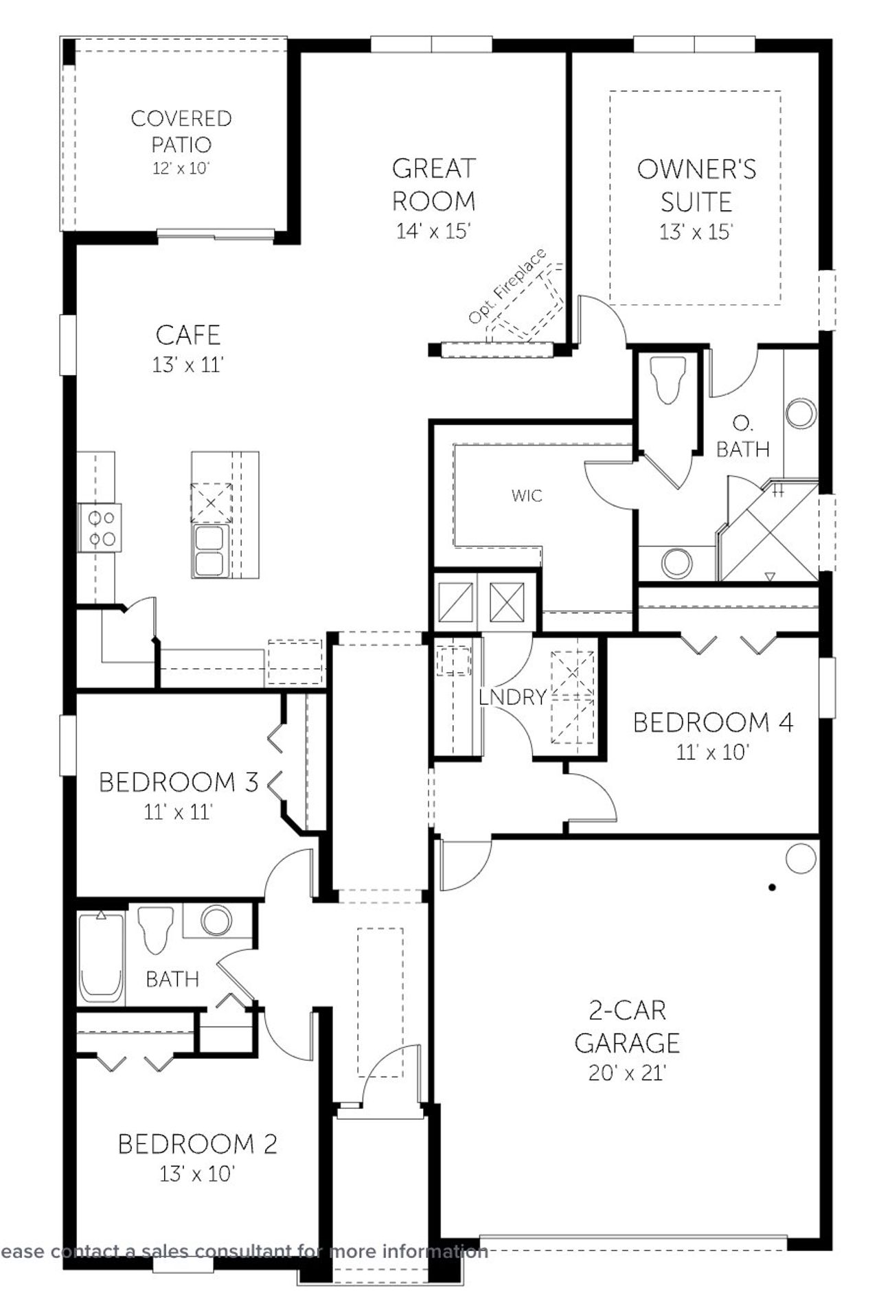 2D floor plan layout of this home in Annabelle Estates, Winter Haven, FL (Image 2).
