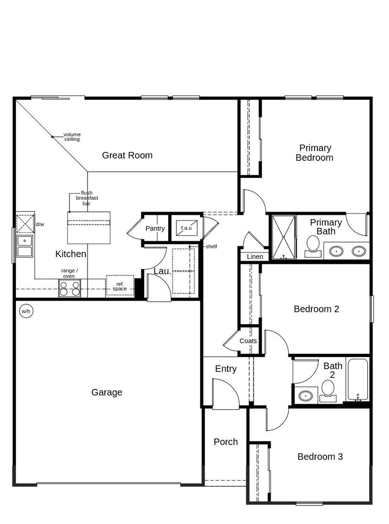 2D floor plan layout of this home in Hawkes Meadow, Jacksonville, FL (Image 2). 2D floor plan layout of this home in Hawkes Meadow, Jacksonville, FL (Image 2).