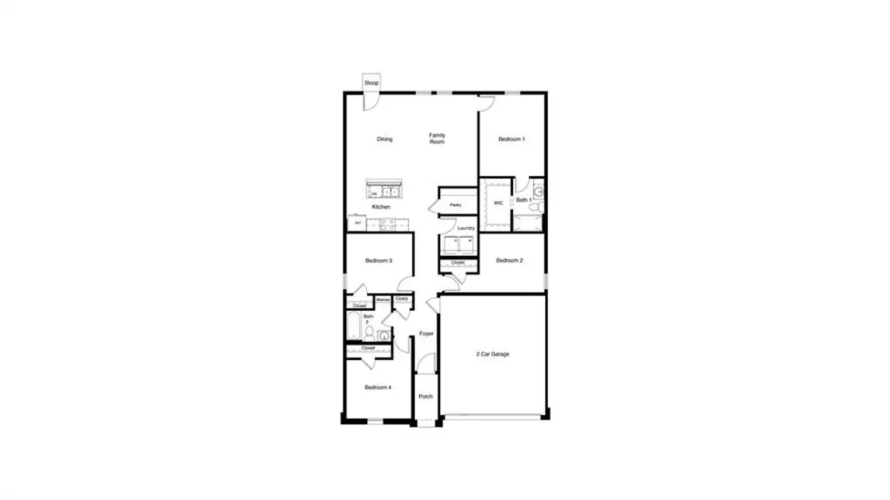 D.R. Horton's  Baylor floorplan - All Home and community information, including pricing, included features, terms, availability and amenities, are subject to change at any time without notice or obligation. All Drawings, pictures, photographs, video, square footages, floor plans, elevations, features, colors and sizes are approximate for illustration purposes only and will vary from the homes as built.