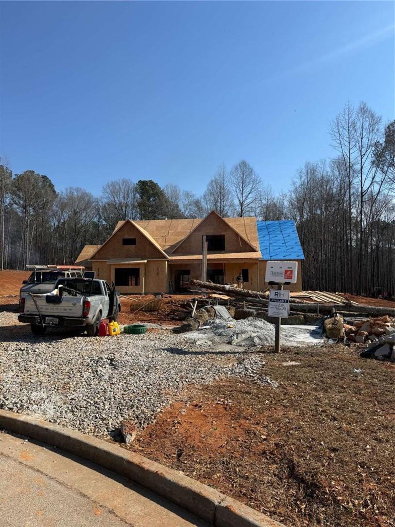 In-progress construction of a new home in Ella Springs, Covington, GA (Image 2). In-progress construction of a new home in Ella Springs, Covington, GA (Image 2).