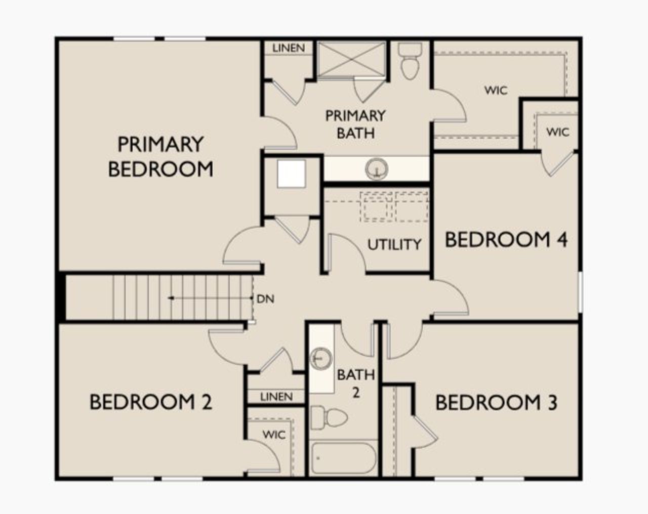2D floor plan layout for the Beacon by Starlight Homes in Silverton, Dacula, GA (Image 2). 2D floor plan layout for the Beacon by Starlight Homes in Silverton, Dacula, GA (Image 2).
