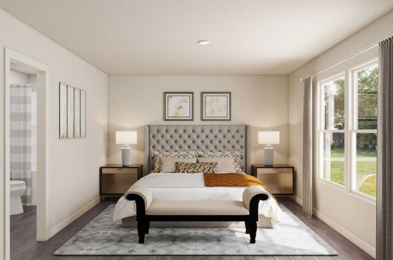 Furnished interior view inside a new home in Callahan Bayou, Clyde (Image 2).