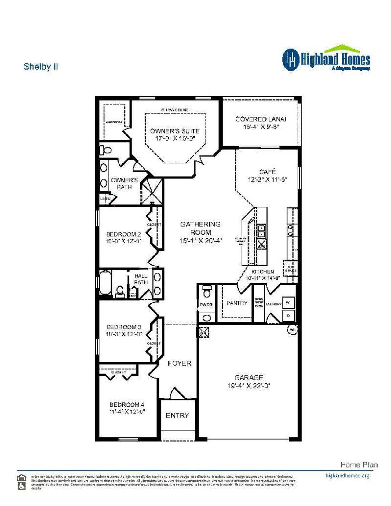 Shelby II EFG - Home Layout
