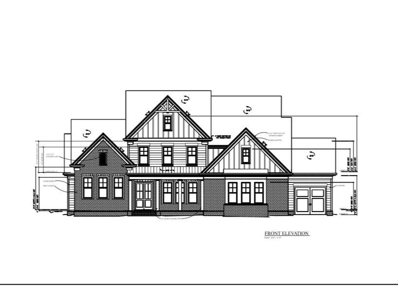 Exterior rendering of this home design in , Marietta, GA (Image 2).