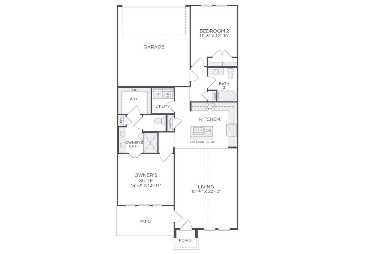 2D floor plan layout for the Jonathan by Cadence Homes in Talia, Forney, TX (Image 2). 2D floor plan layout for the Jonathan by Cadence Homes in Talia, Forney, TX (Image 2).