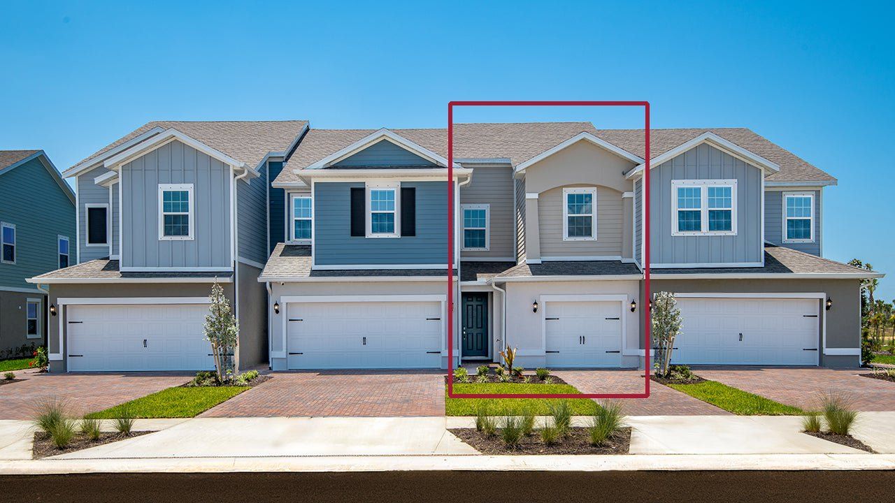 Representative exterior photo of a completed home built from the The Kennedy by Park Square Residential in Townwalk at Babcock Ranch, Punta Gorda, FL (Image 2).