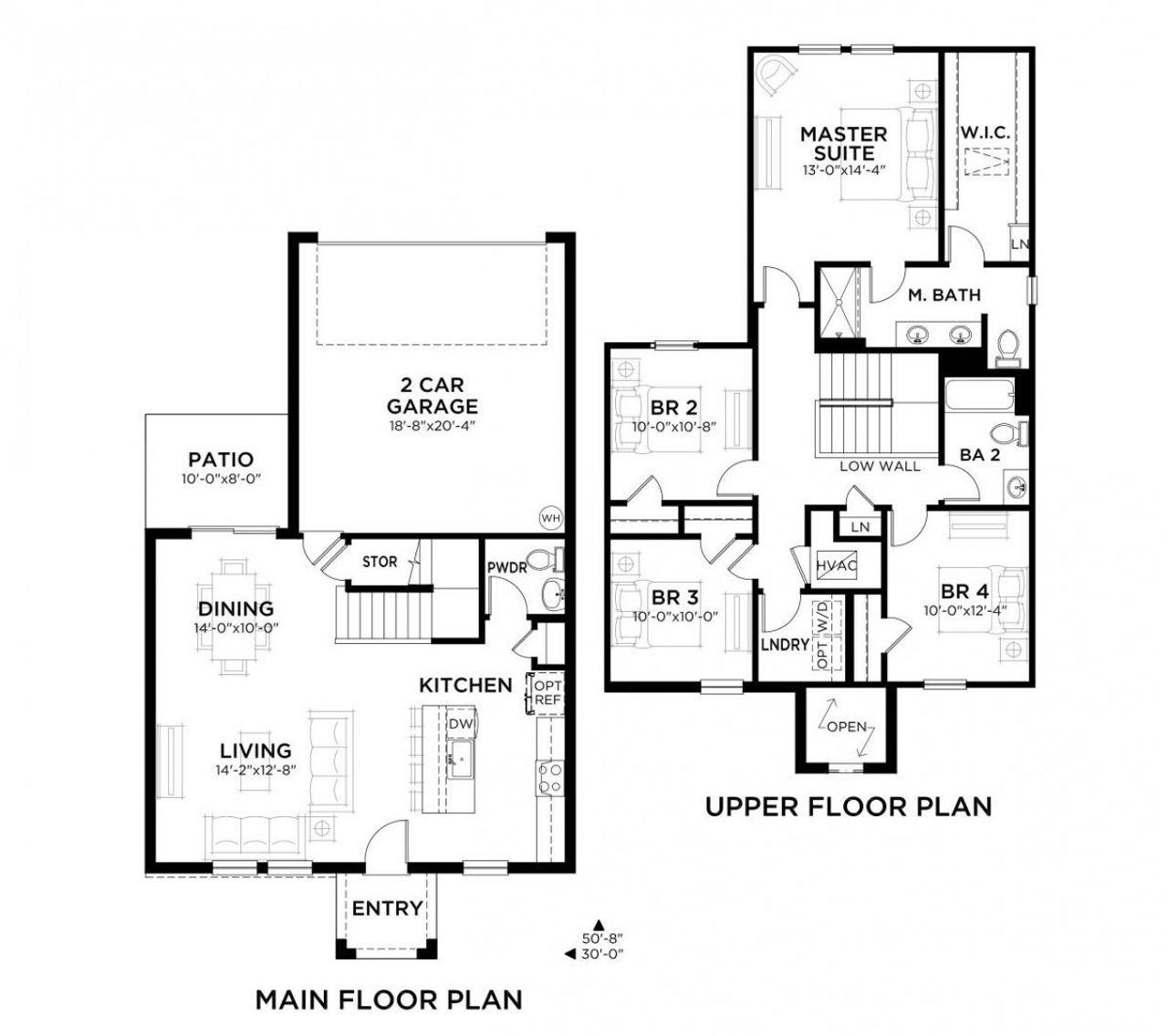 2D floor plan layout for the Lago by Casa Fresca Homes in Harmony at Lake Eloise, Winter Haven, FL (Image 2).