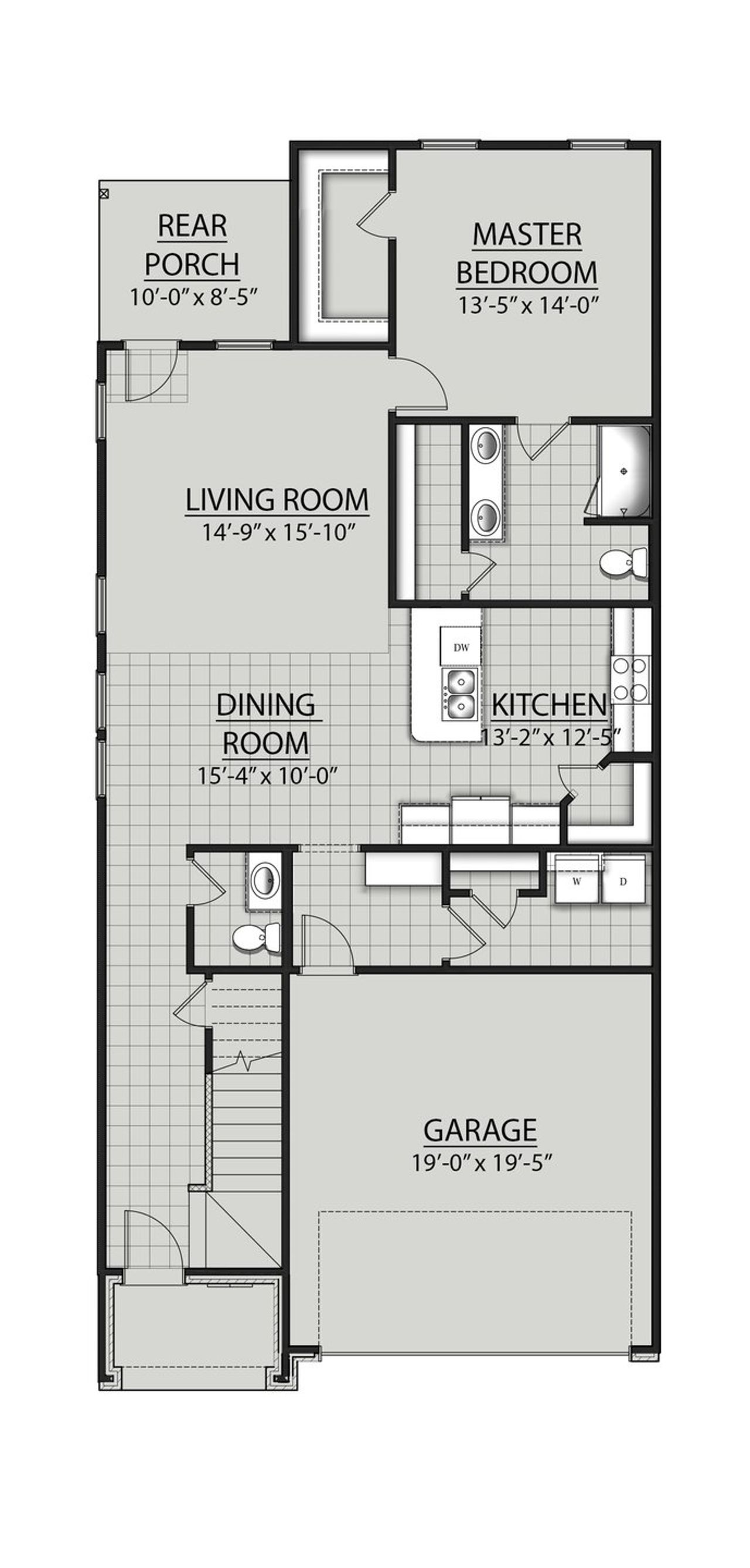 2D floor plan layout for the Thomasville II J by DSLD Homes in Aldeana, Bonney, TX (Image 2). 2D floor plan layout for the Thomasville II J by DSLD Homes in Aldeana, Bonney, TX (Image 2).