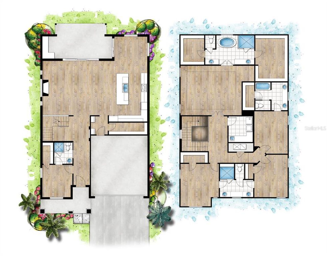2D floor plan layout of this home in , Tampa, FL (Image 2). 2D floor plan layout of this home in , Tampa, FL (Image 2).
