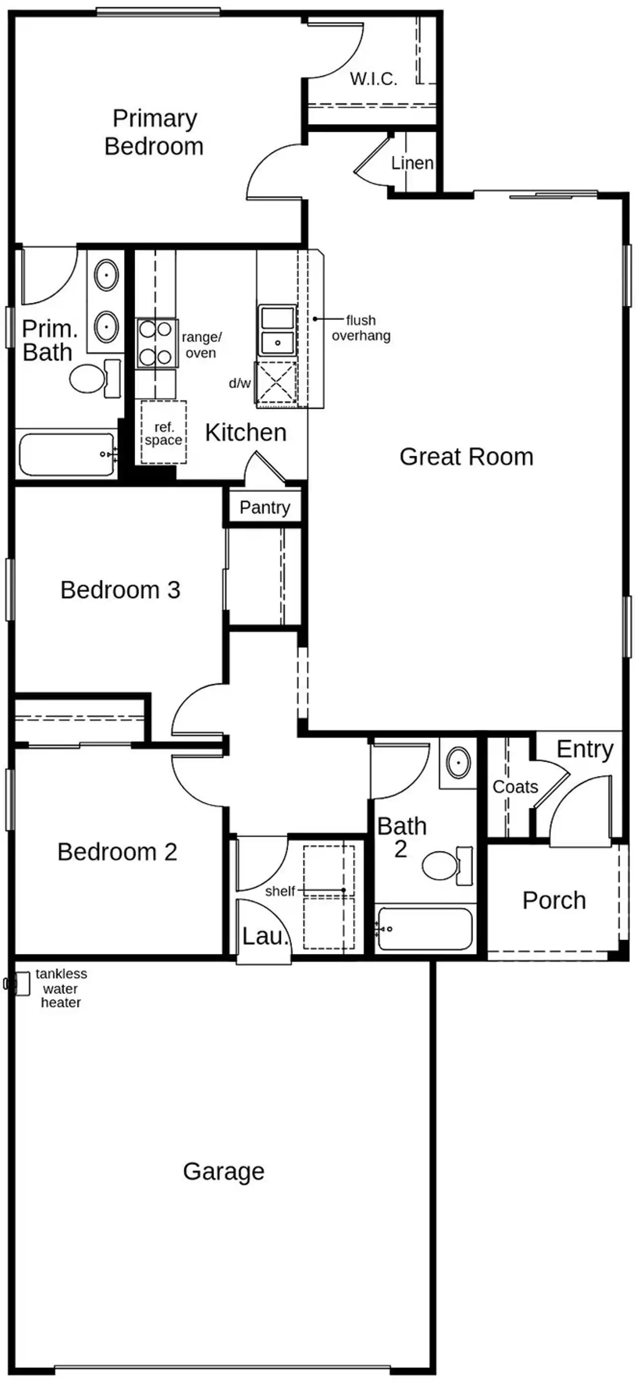 2D floor plan layout of this home in Saguaro Haven, Tucson, AZ (Image 2).