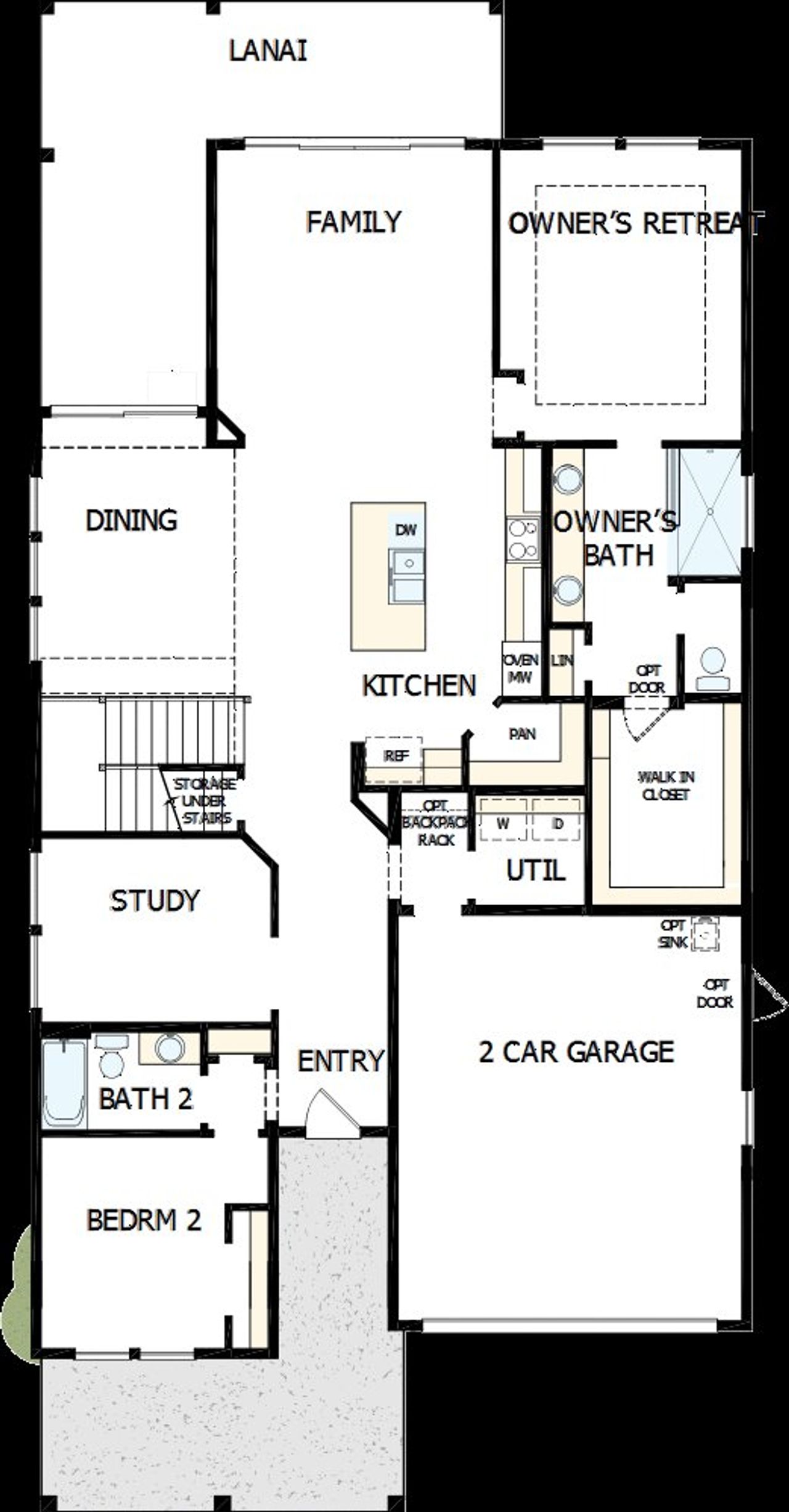 2D floor plan layout of this home in Seven Pines 50' Front Entry, Jacksonville, FL (Image 2). 2D floor plan layout of this home in Seven Pines 50' Front Entry, Jacksonville, FL (Image 2).