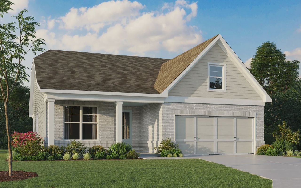 Representative exterior photo of a completed home built from the Monroe by Artisan Built Communities in Stratford at NatureWalk, Dallas, GA (Image 2).