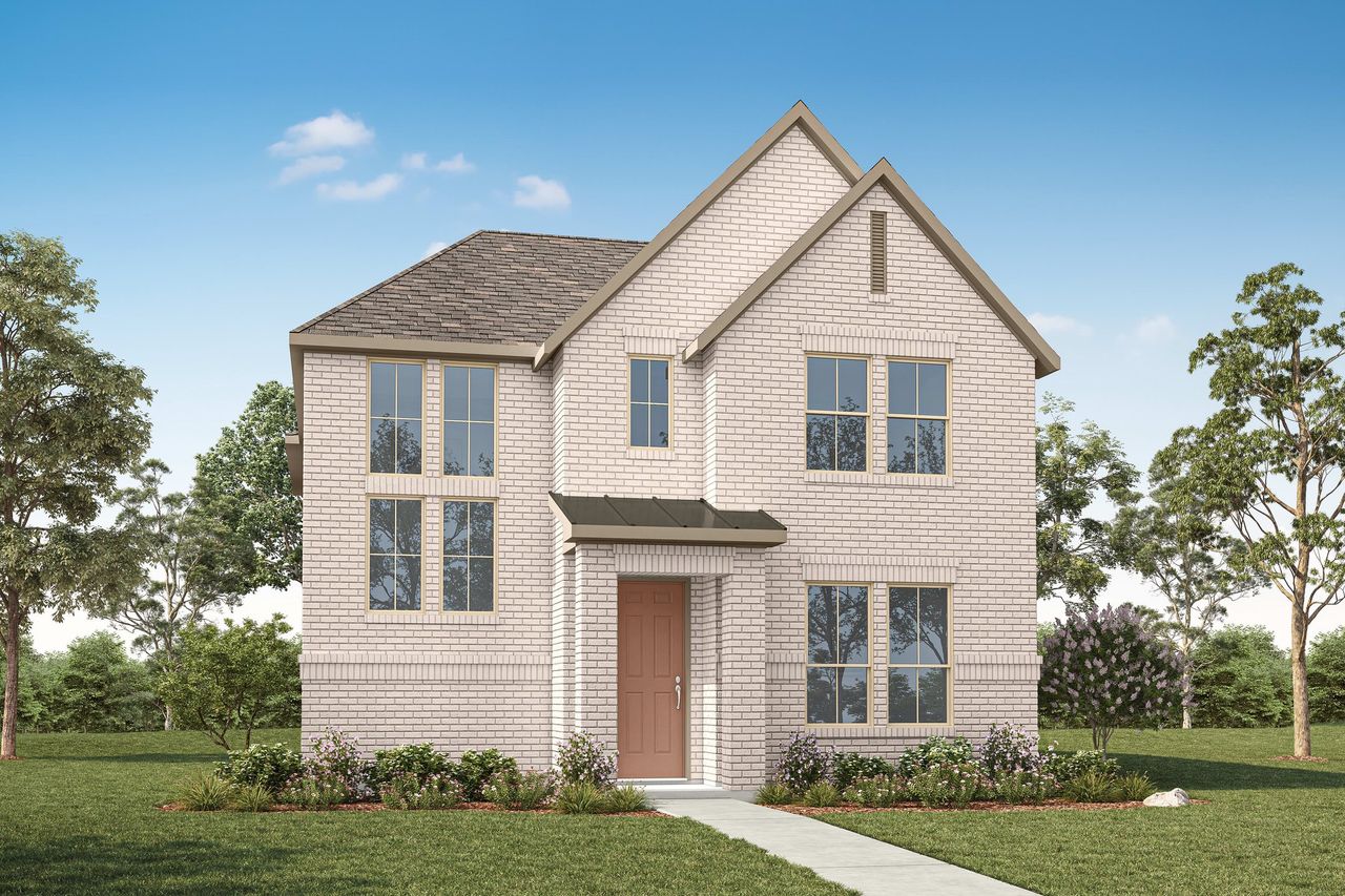 Representative exterior photo of a completed home built from the Sorrel by Tri Pointe Homes in Avondale, Fate, TX (Image 2). Representative exterior photo of a completed home built from the Sorrel by Tri Pointe Homes in Avondale, Fate, TX (Image 2).