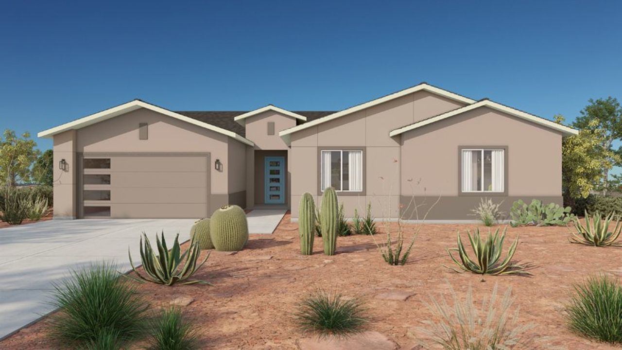 Representative exterior photo of a completed home built from the 3582 by Homes by Towne in Salero, Laveen, AZ (Image 2).