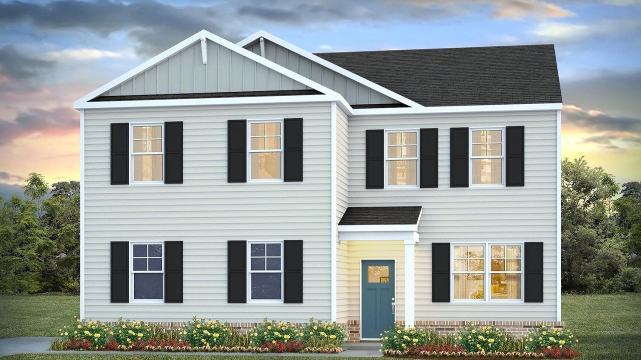 Representative exterior photo of a completed home built from the Galen by D.R. Horton in Fairhaven, Statesboro, GA (Image 2).