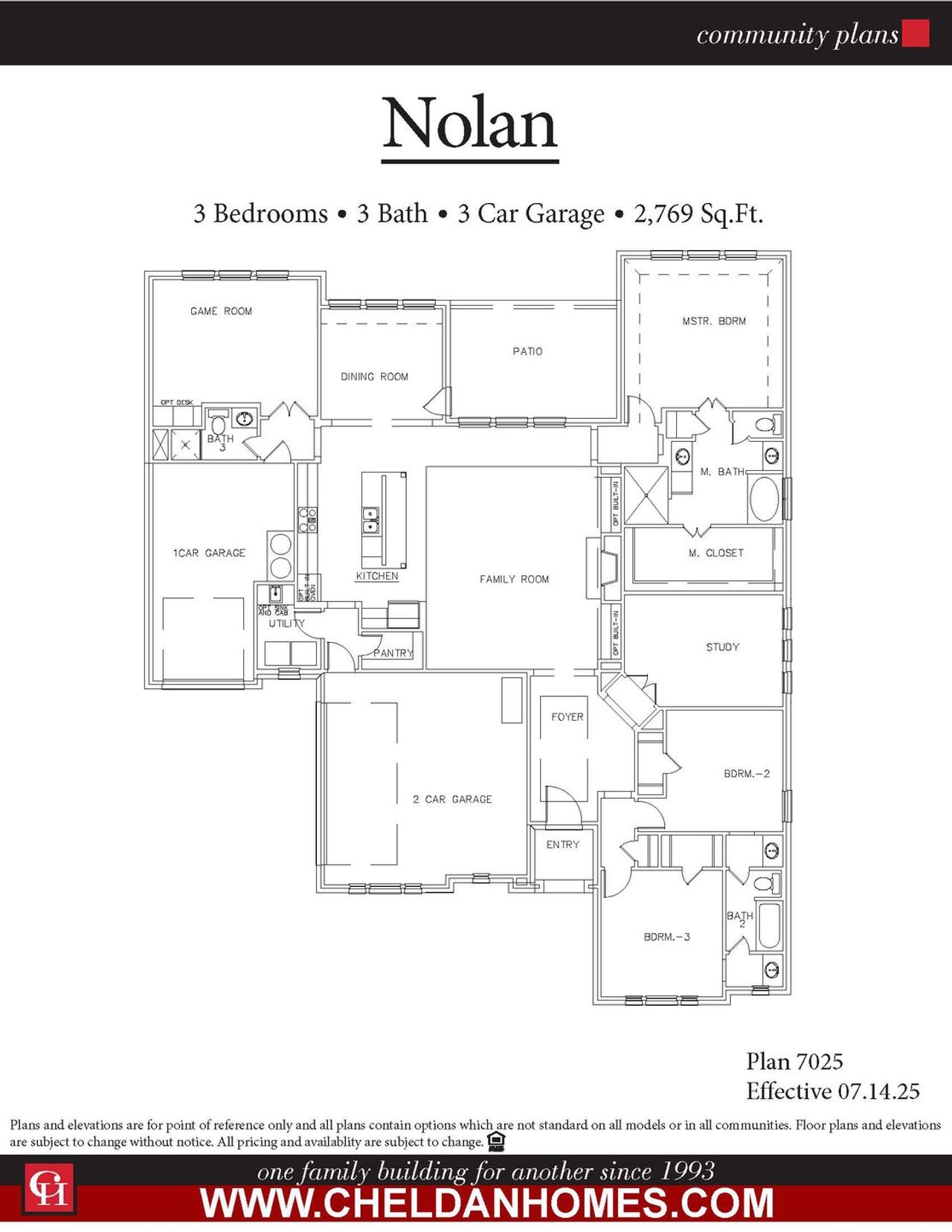 2D floor plan layout for the Nolan by Cheldan Homes in Terra Vista, Springtown, TX (Image 2). 2D floor plan layout for the Nolan by Cheldan Homes in Terra Vista, Springtown, TX (Image 2).