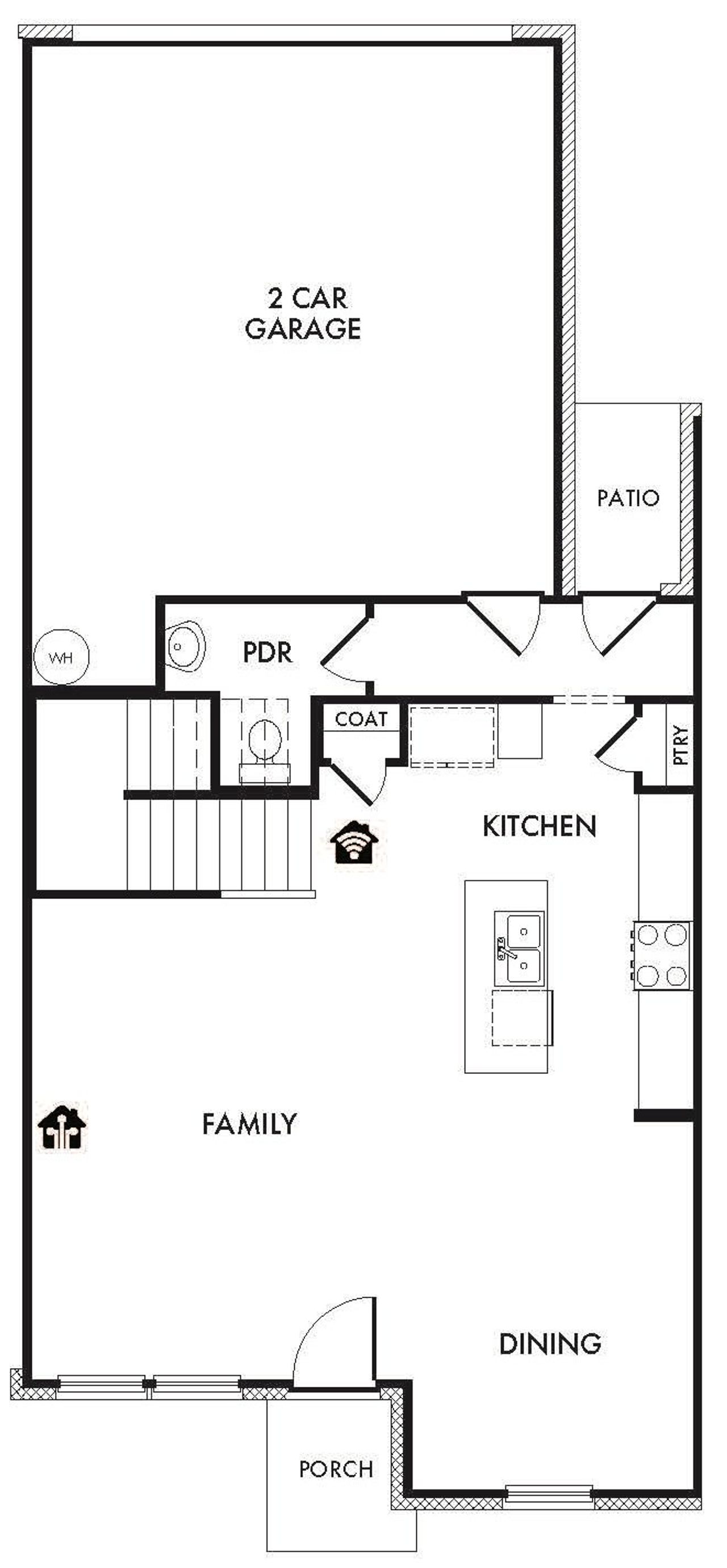 2D floor plan layout of this home in Timber Ridge, Corinth, TX (Image 2).