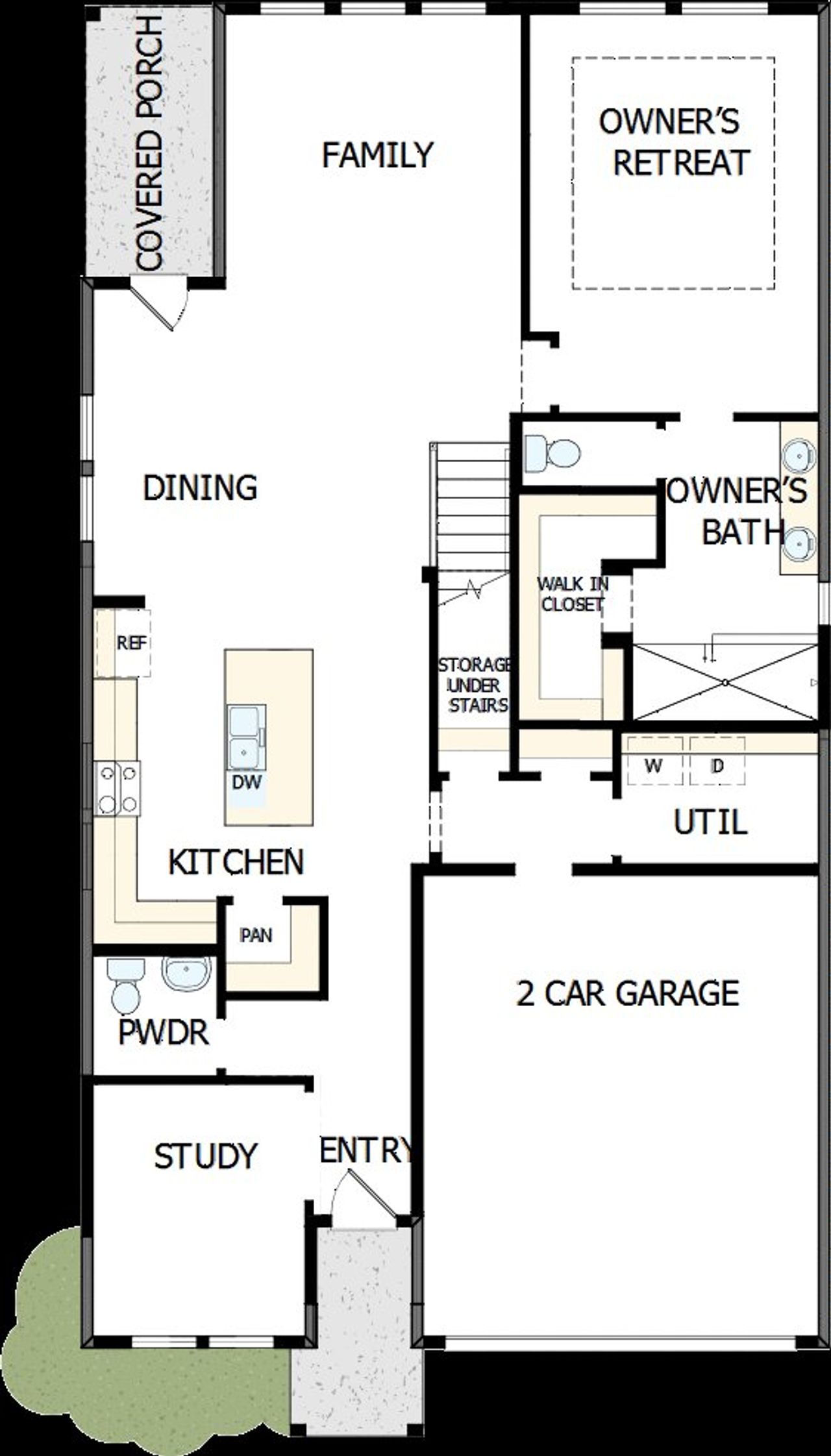 2D floor plan layout of this home in Briggs Ranch – Select Classic Series, San Antonio, TX (Image 2).