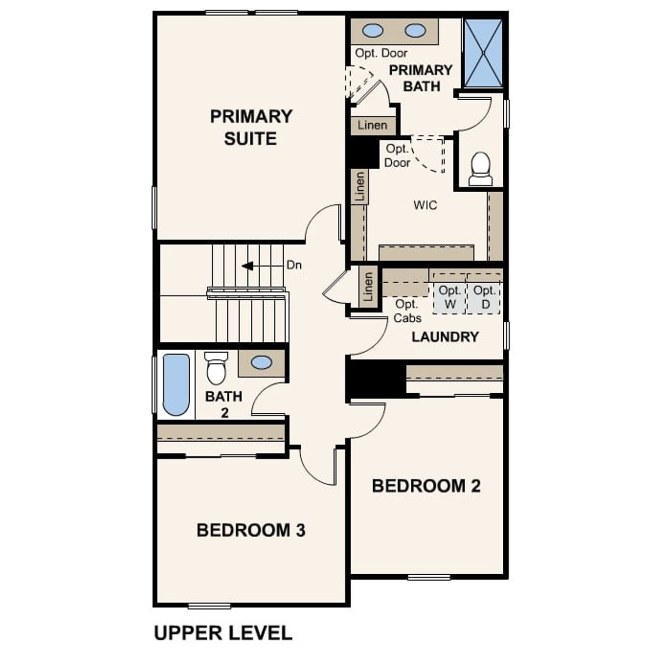 2D floor plan layout of this home in North Copper Canyon, Surprise, AZ (Image 2).