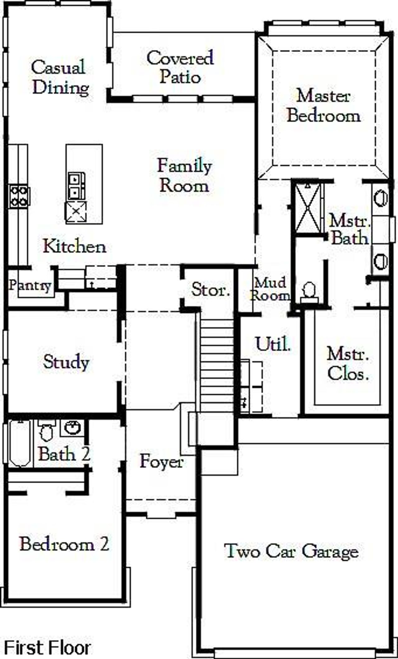 2D floor plan layout of this home in Parkside on the River, Georgetown, TX (Image 2). 2D floor plan layout of this home in Parkside on the River, Georgetown, TX (Image 2).
