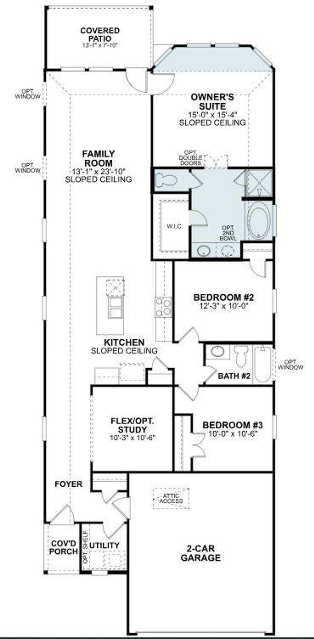 2D floor plan layout of this home in Marvida, Cypress, TX (Image 2).