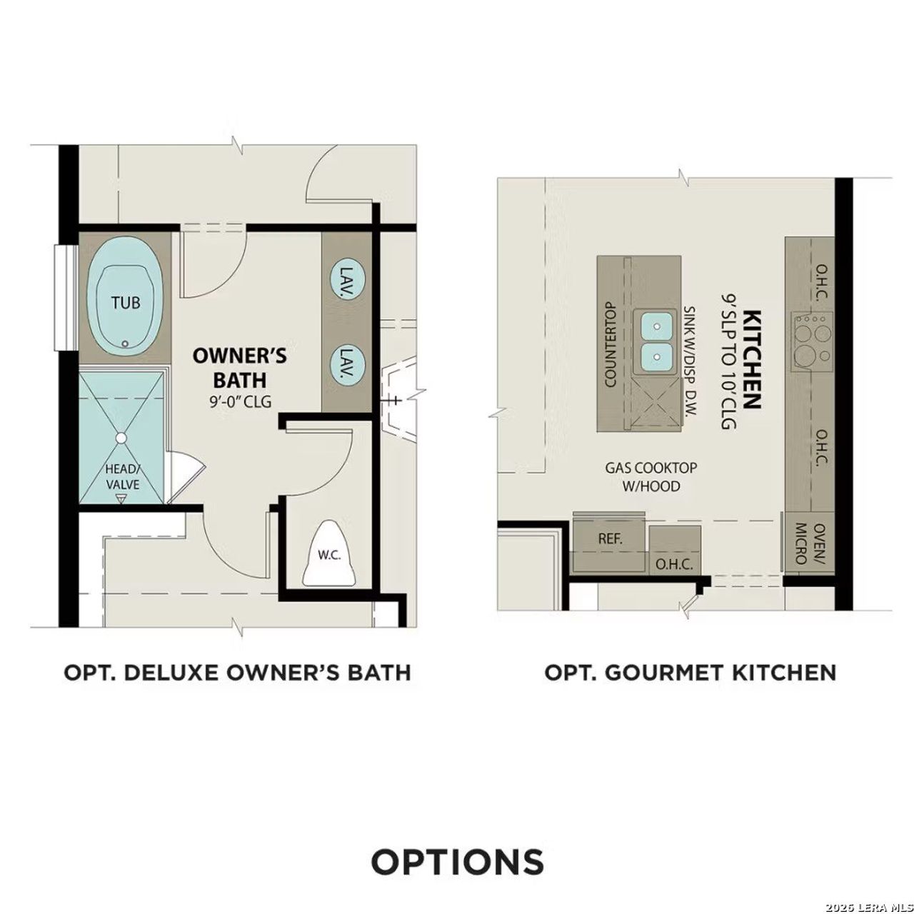 2D floor plan layout of this home in Horizon Pointe, Converse, TX (Image 2).