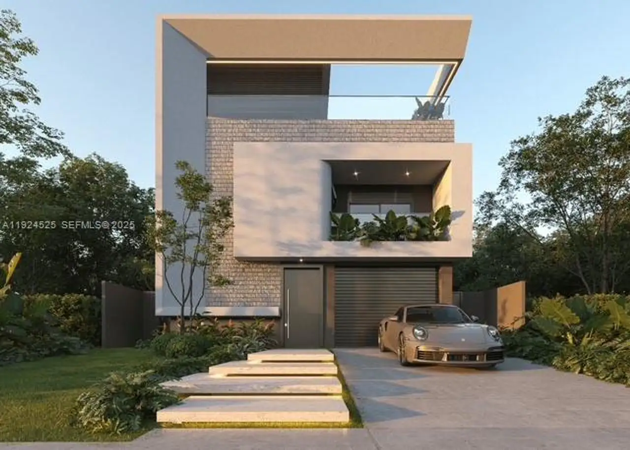 Front exterior of a new home in , Hollywood, FL, highlighting curb appeal (Image 2).