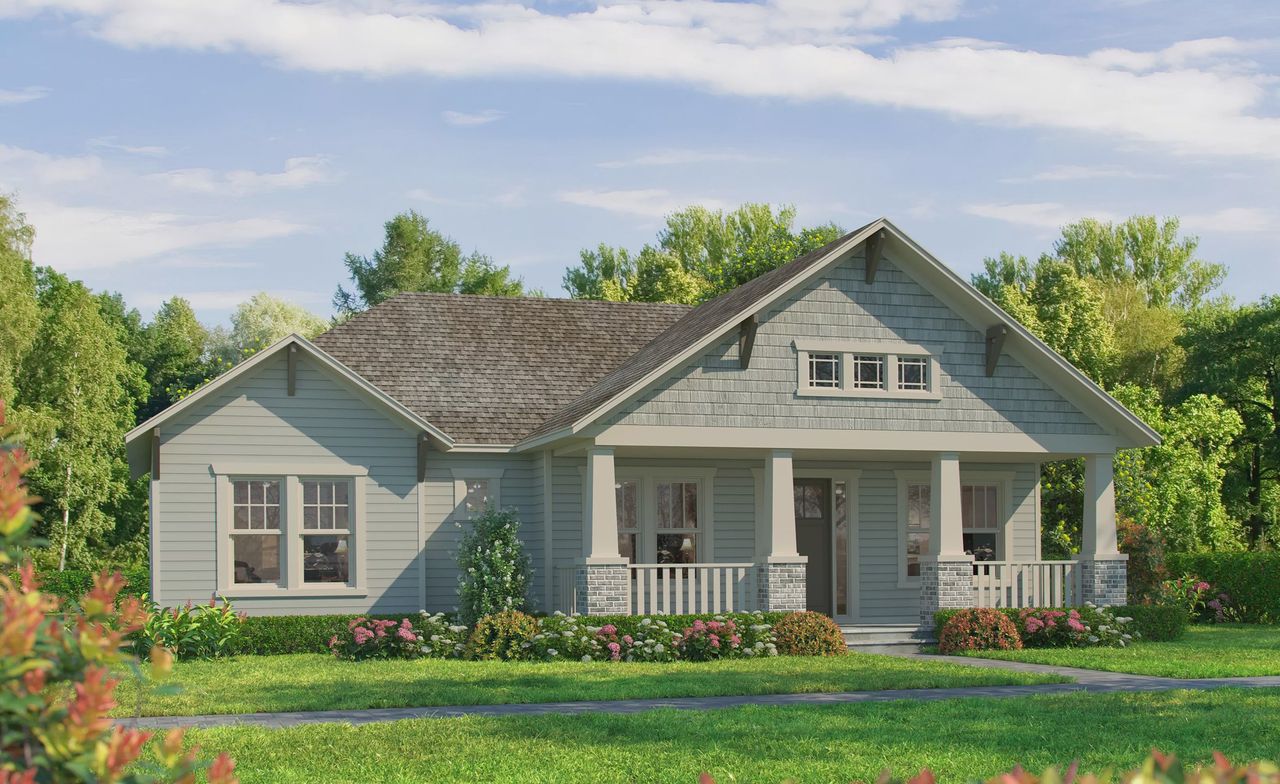 Representative exterior photo of a completed home built from the Mayport by ICI Homes in Seven Pines, Jacksonville, FL (Image 2).