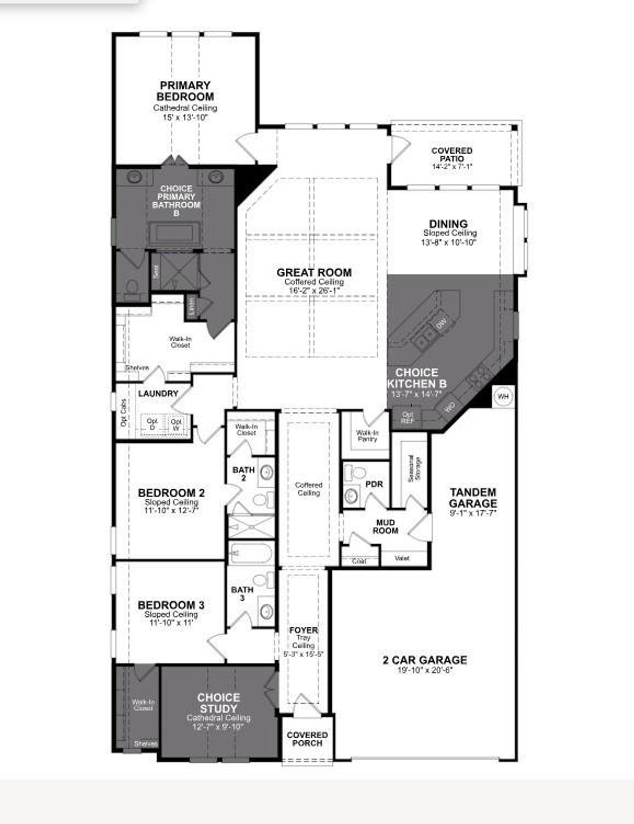 2D floor plan layout of this home in Ellwood, Iowa Colony, TX (Image 2).