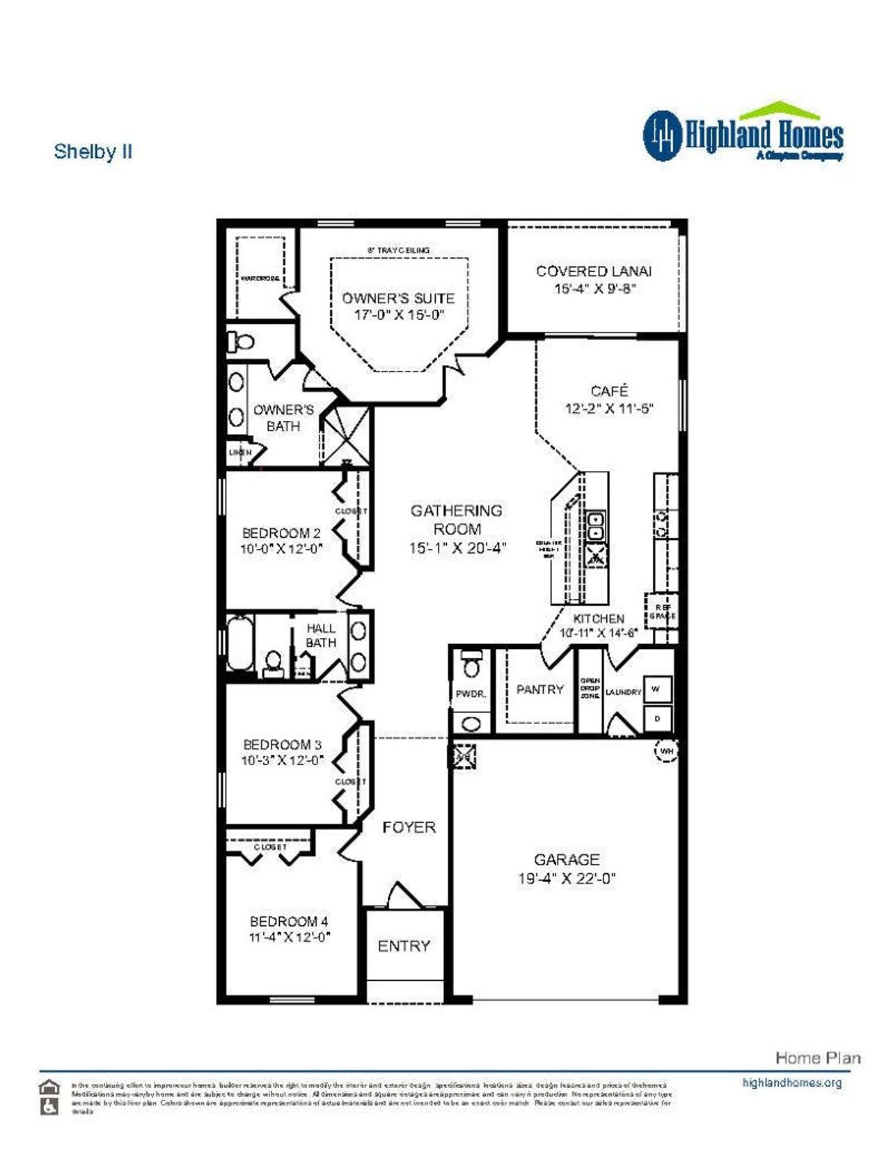 Shelby II - Home Layout
